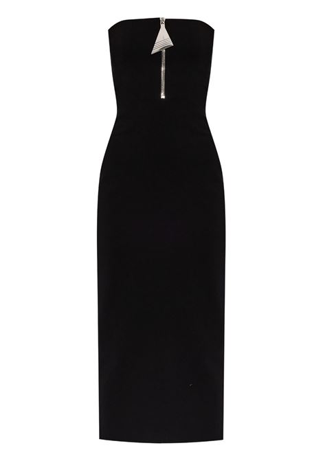 Black strapeless midi dress The attico - women THE ATTICO | 247WCM176RY02100